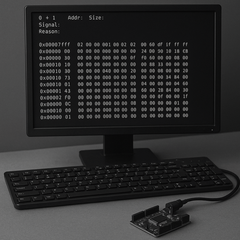 A computer hooked up to a Raspberry Pi